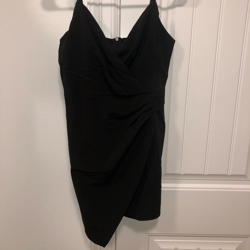 Black mini dress